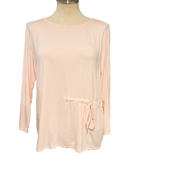 J. Crew NWT Top S Womens Pink Cinch Waist Side Tie 3/4 Sleeve Shirt Size Small - Picture 7 of 9